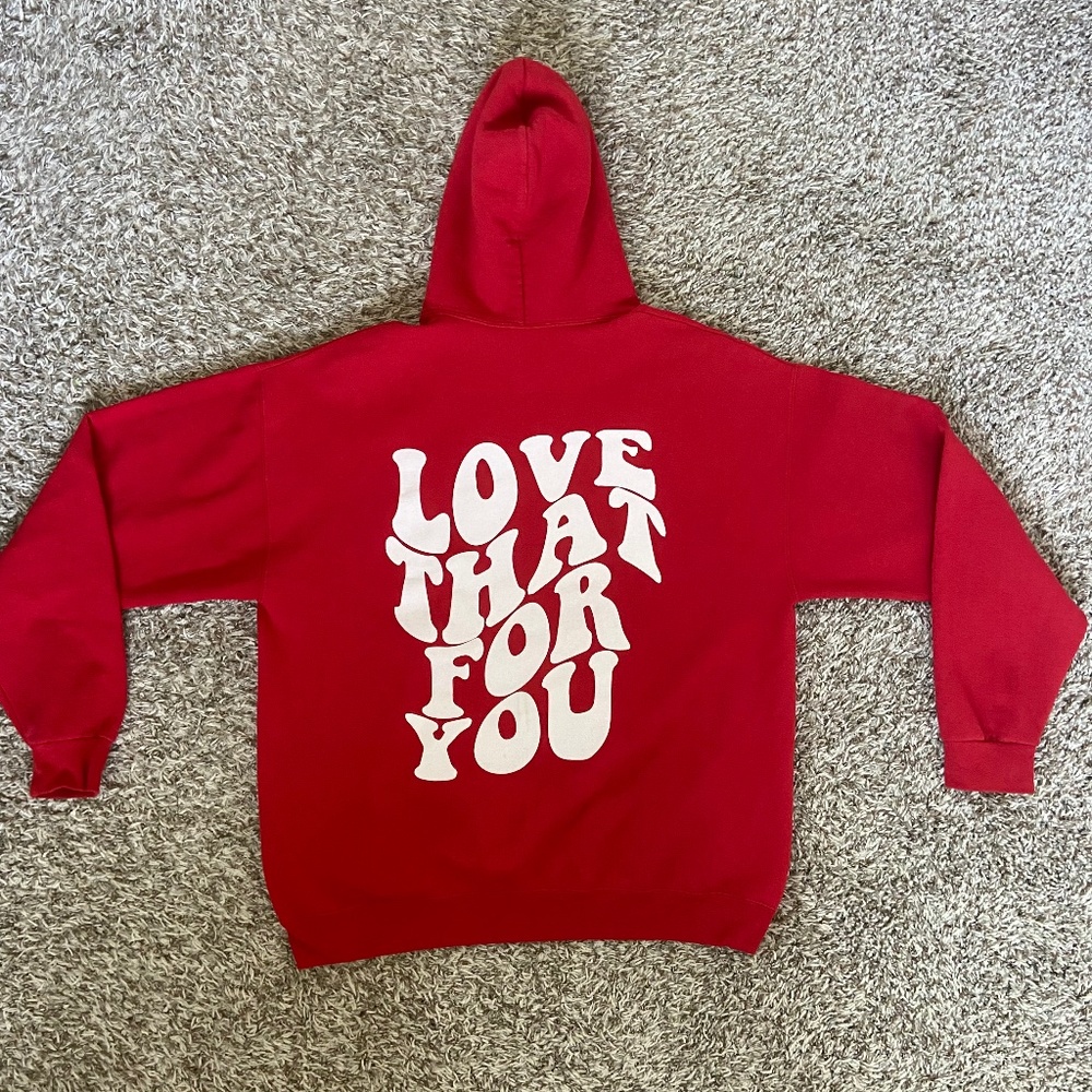 Semispoiled "Love that for You" oversized hoodie